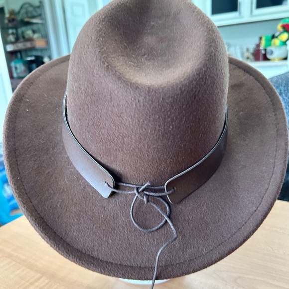 Cowboy Hat Women Western with Cow Head leather band sombrero adjustable - Picture 5 of 9